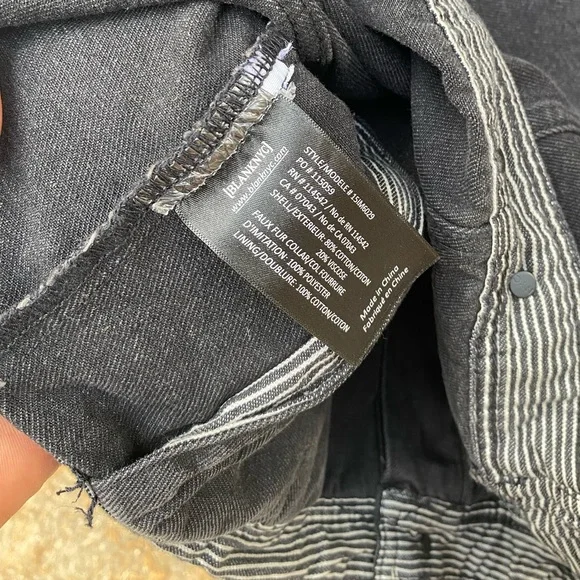 NW Blank NYC choral gray Denim Jacket Sz S - Picture 9 of 12